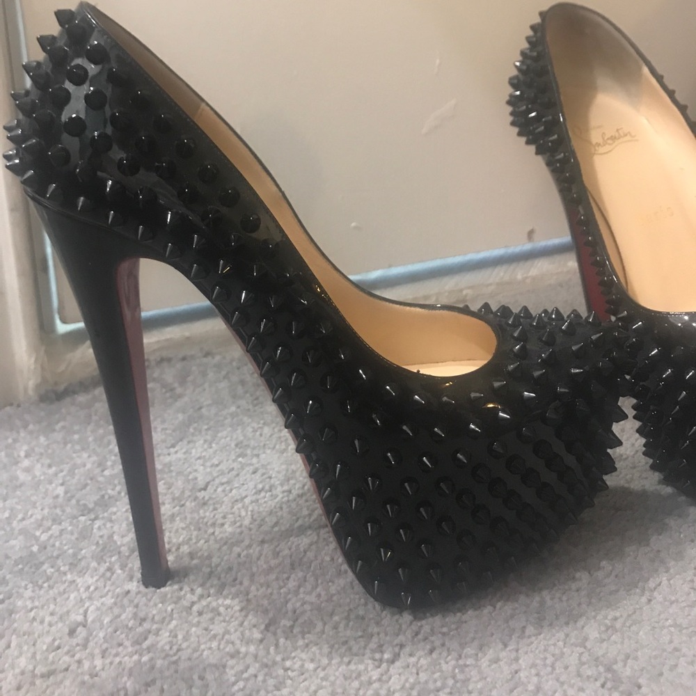 Christian louboutin spiked heels
