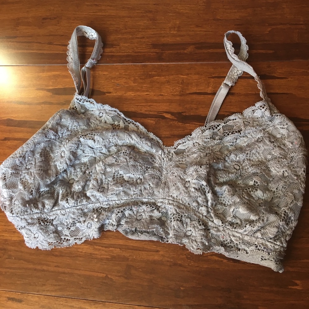 Grey lace Bralette
