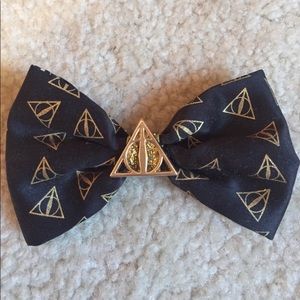 Harry Potter Deathly Hallows Hair Bow