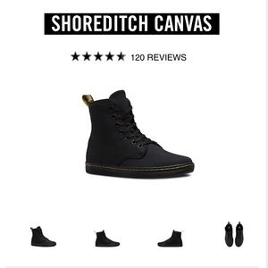 Doc martens shoreditch canvas boots