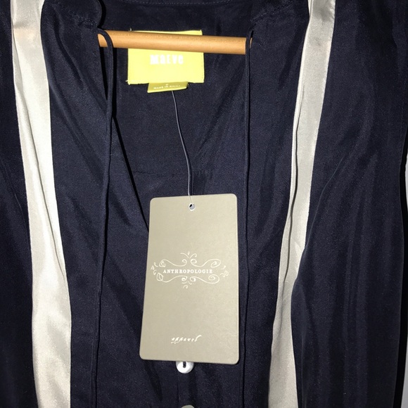 Anthropologie Maeve silk blouse sz0 - Picture 3 of 7
