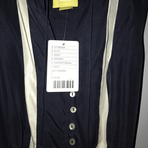 Anthropologie Maeve silk blouse sz0 - Picture 4 of 7