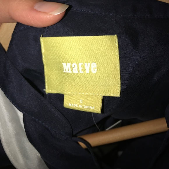 Anthropologie Maeve silk blouse sz0 - Picture 7 of 7