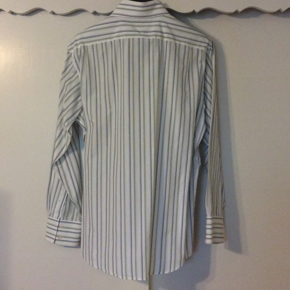 Blue/Green/White Business Casual Dress Shirt - Picture 3 of 3