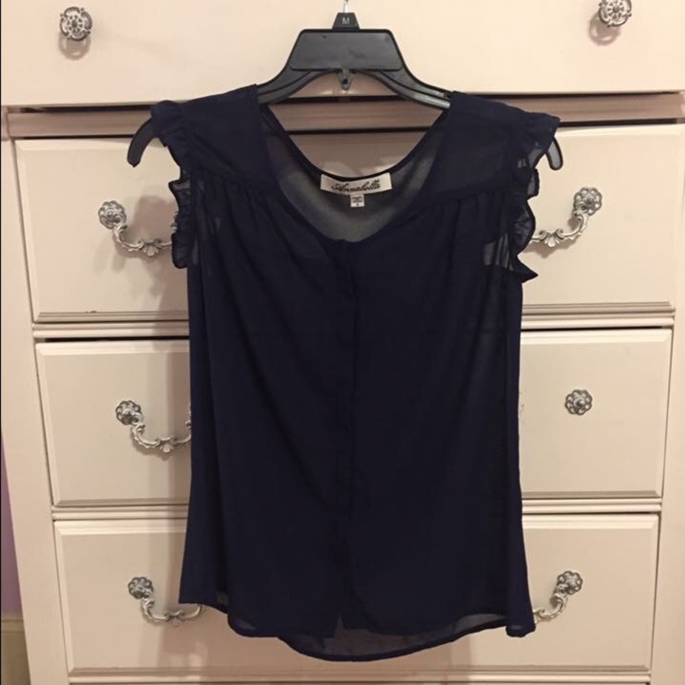 Navy blouse
