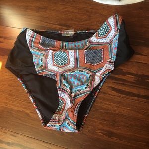 High waisted bikini bottoms