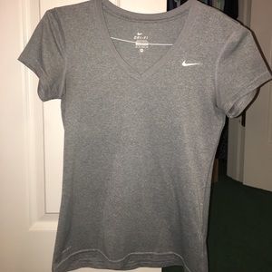 Gray Nike dri-fit shirt