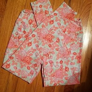 NWOT Lularoe TC rose leggings