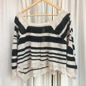 FREE PEOPLE off the shoulder knit