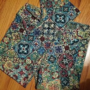 Lularoe TC stained glass Leggings