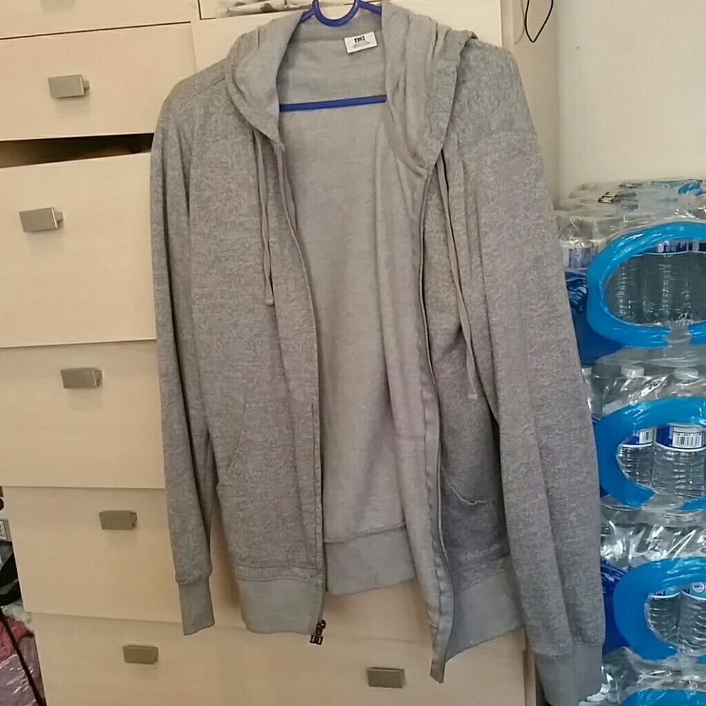 Grey Zip Up Hoodie