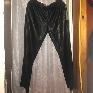 FAUX LEATHER JOGGERS