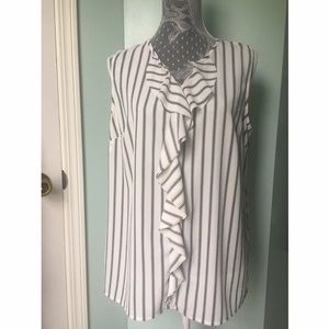 Merona Ruffled Large Sleeveless Top