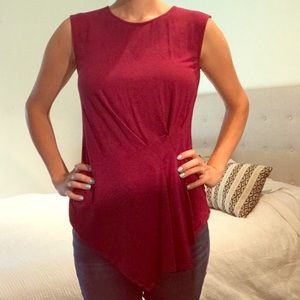 Maroon Sleeveless Shirt (M)