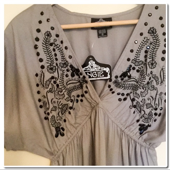 Boho Kimono Sleeve Hi Lo Dress - Picture 7 of 8