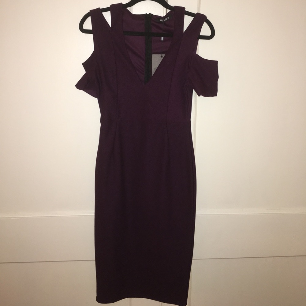 Off the shoulder Low V Neckline Dress