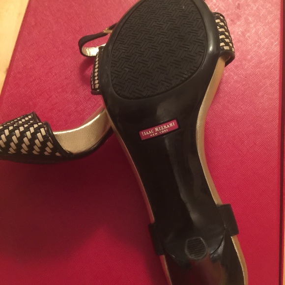 Isaak Mizrahi Strappy Stiletto Cocktail Sandals, size 7 1/2 M - Picture 3 of 3