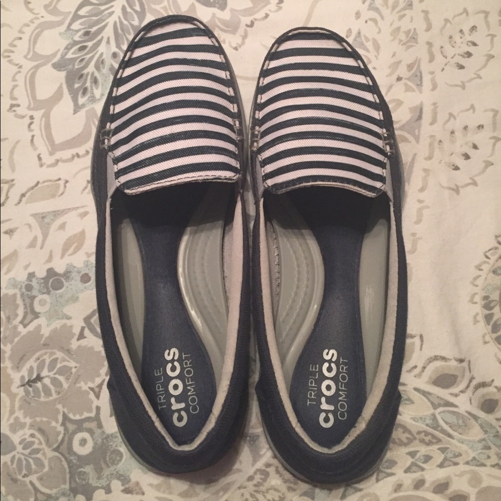 Nautical Crocs. Perfect for any weather!