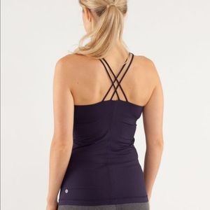 Lululemon Free to Be tank black swan color 8 EUC