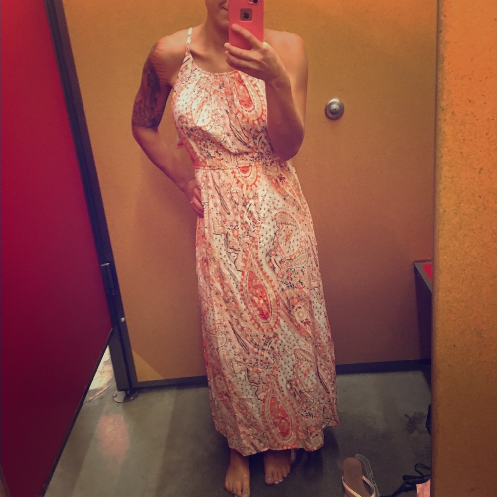 Coral Paisley Maxi