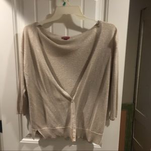 Gold shimmer 3/4 length cardigan