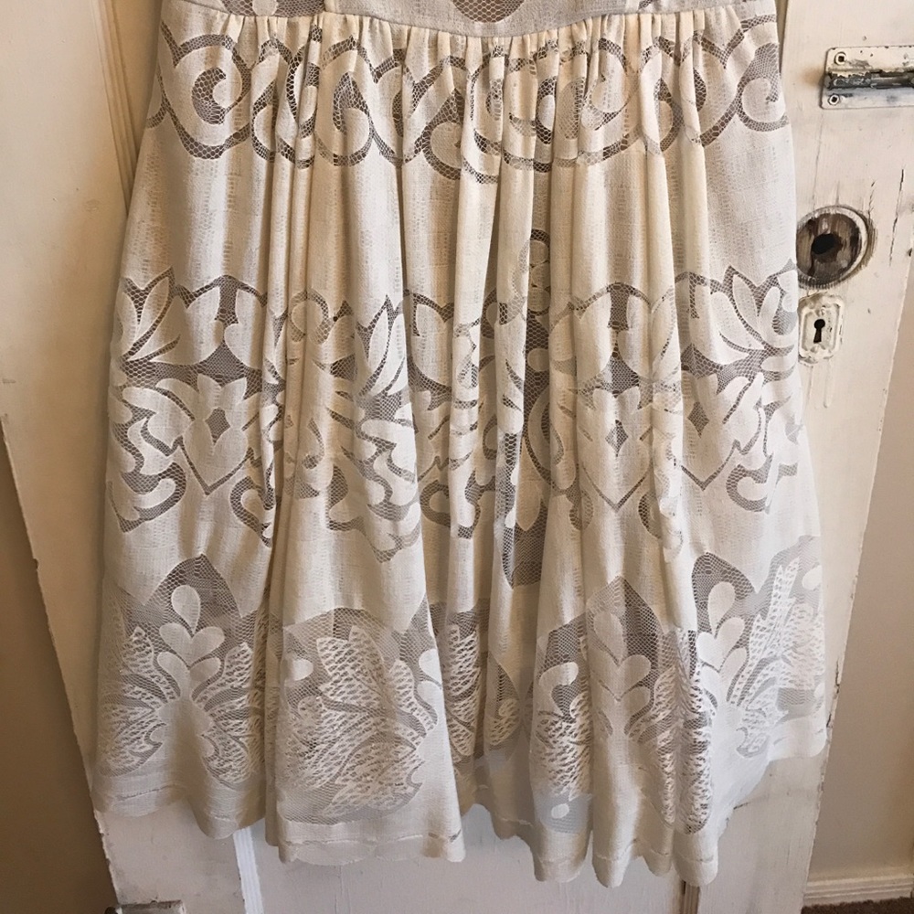 Anthro white lace dress - Picture 3 of 7