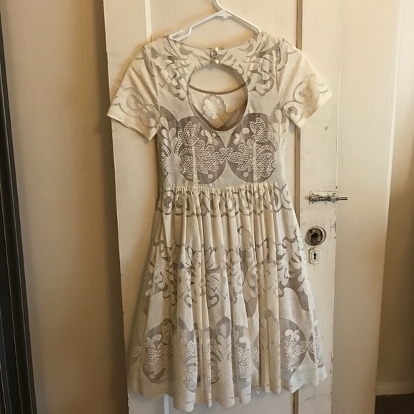 Anthro white lace dress - Picture 4 of 7