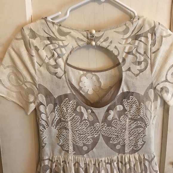 Anthro white lace dress - Picture 5 of 7