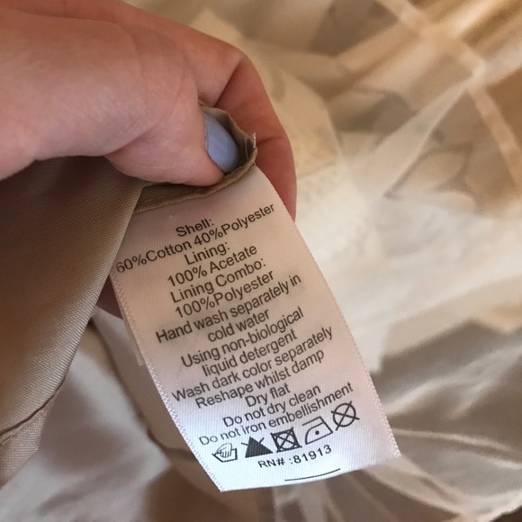 Anthro white lace dress - Picture 7 of 7