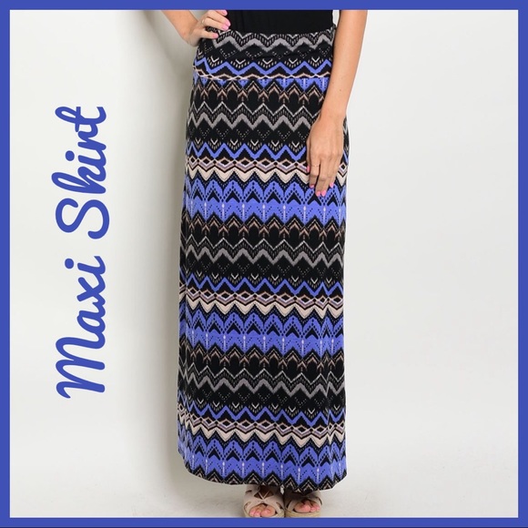 🆑FINAL PRICE‼️💙GORGEOUS PRINTED MAXI SKIRT💙 - Picture 1 of 2