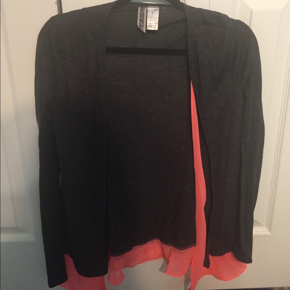Women's open front sweater from buckle.