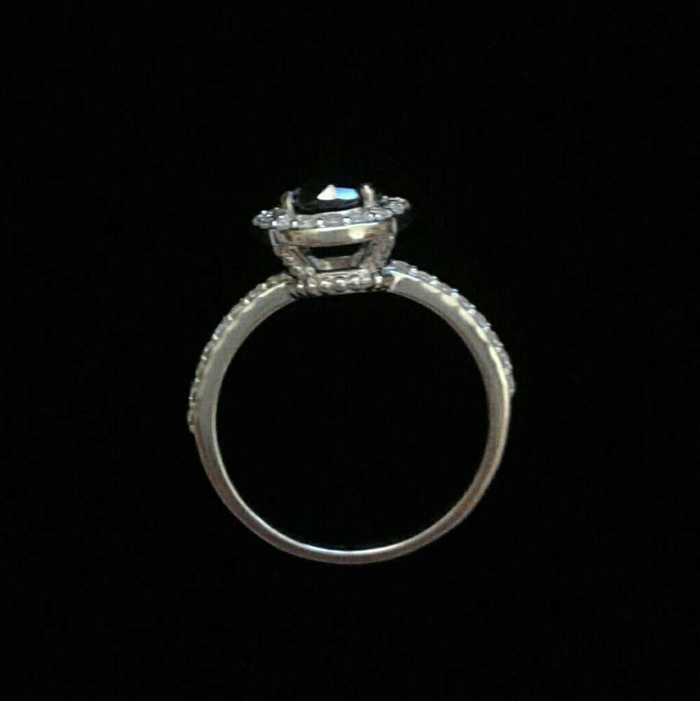 💎SALE💎NWT/COA Natural Diamond/Zircon Solid925sRg - Picture 4 of 4