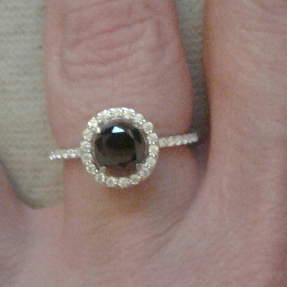 💎SALE💎NWT/COA Natural Diamond/Zircon Solid925sRg - Picture 3 of 4