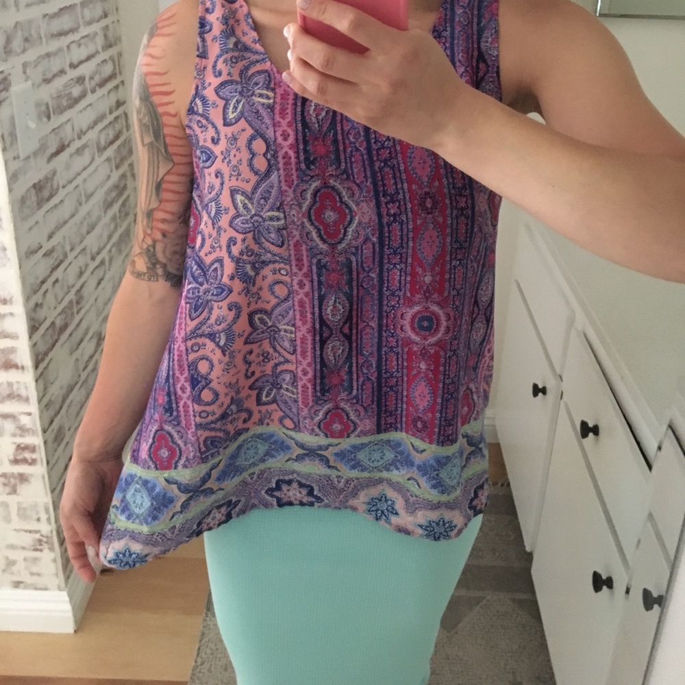 Colorful Sleeveless Top