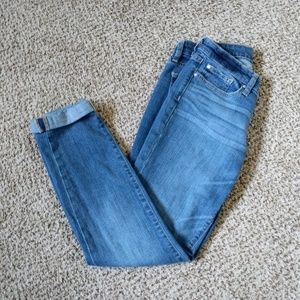 GAP skinny roll up jeans