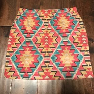 Aztec Mini Skirt (fits like a S/M)