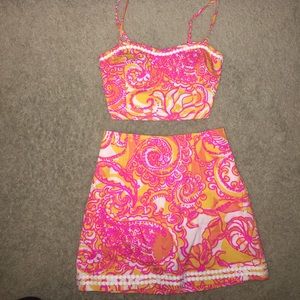 lilly pulitzer two piece set