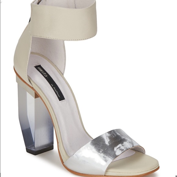 Miista Jayda Silver/White Sandal - Picture 2 of 3