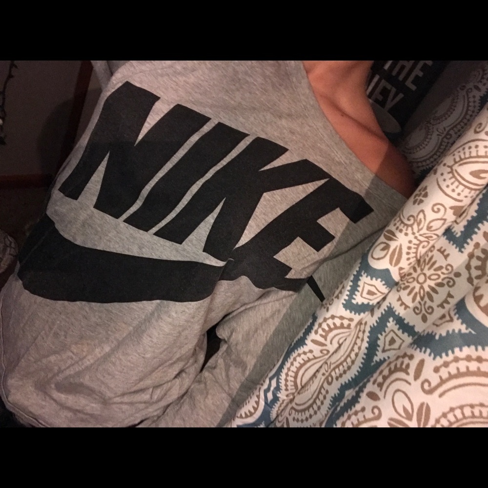 Off The Shoulder Long Sleeve Nike Tee