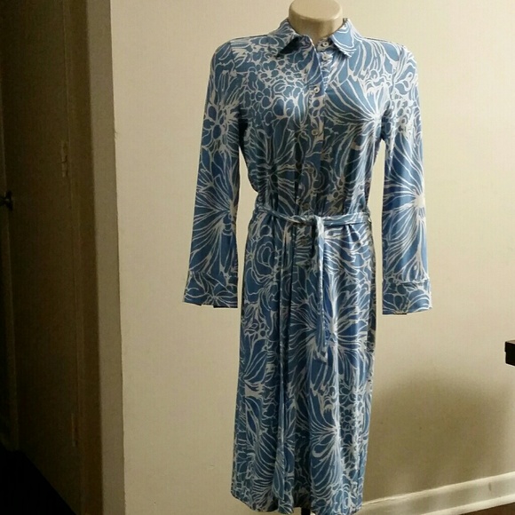 Talbots 3/4 Sleeve Shirt Wrap Dress - Picture 3 of 3