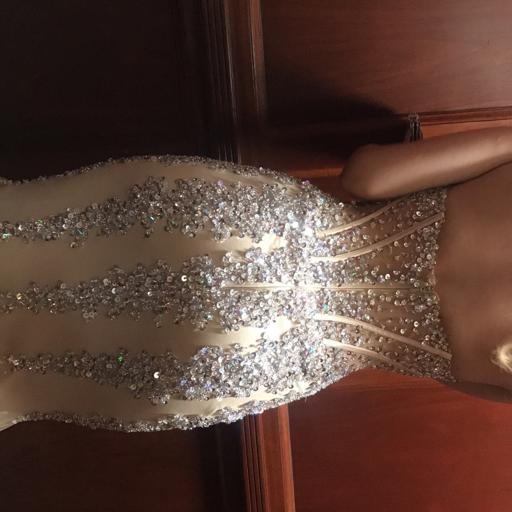 Beautiful Rhinestone Prom Dress.