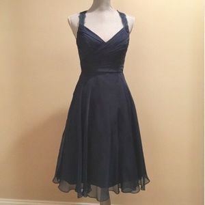 Navy Blue Cocktail Dress