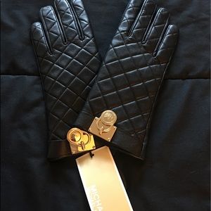 Michael Kors Leather Gloves (New)