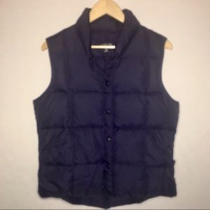 Navy Land's End Puffer Vest