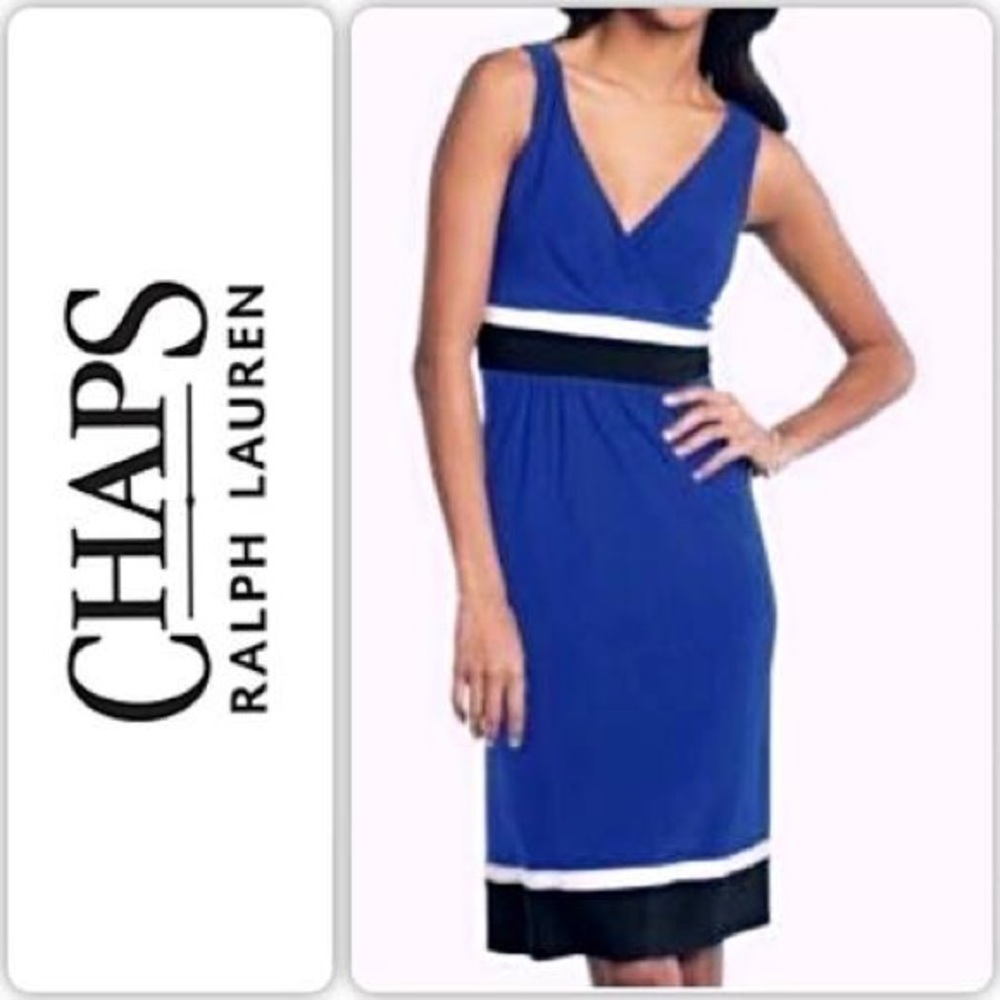 Chaps V-Neck Dress Size XS