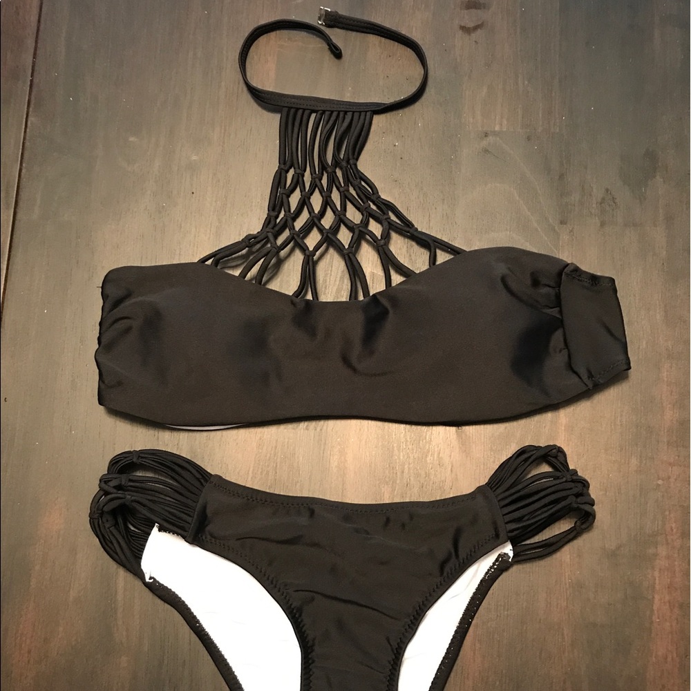 Black bikini swimsuit