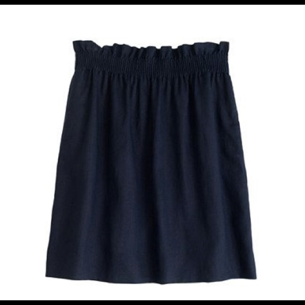 J. Crew Linen City Mini - Navy