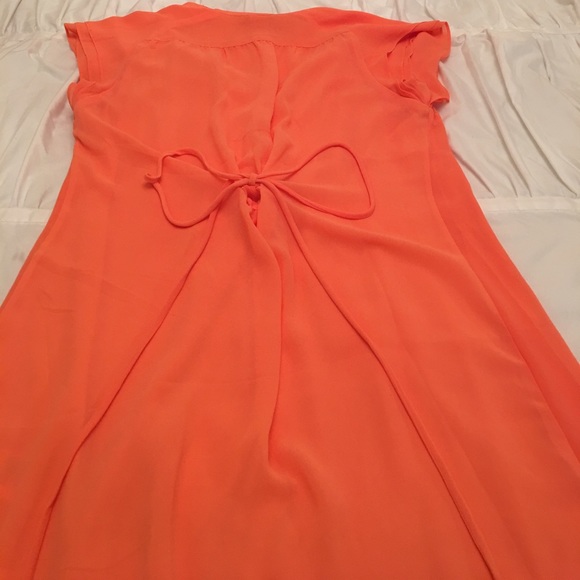 Peach shirt dress - Picture 3 of 4