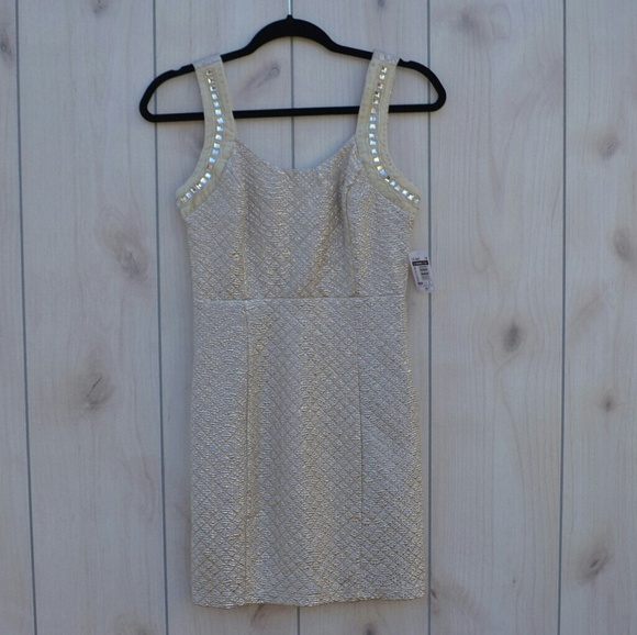 NWT Gold Sparkly Dress - Picture 1 of 3
