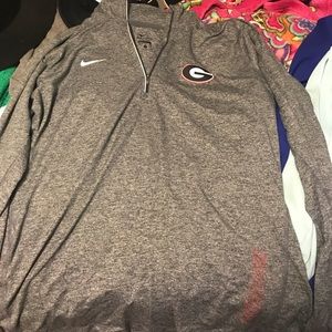 georgia nike quarter zip